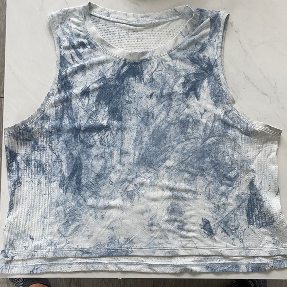 Blue Tie Dye Lululemon Tank Top